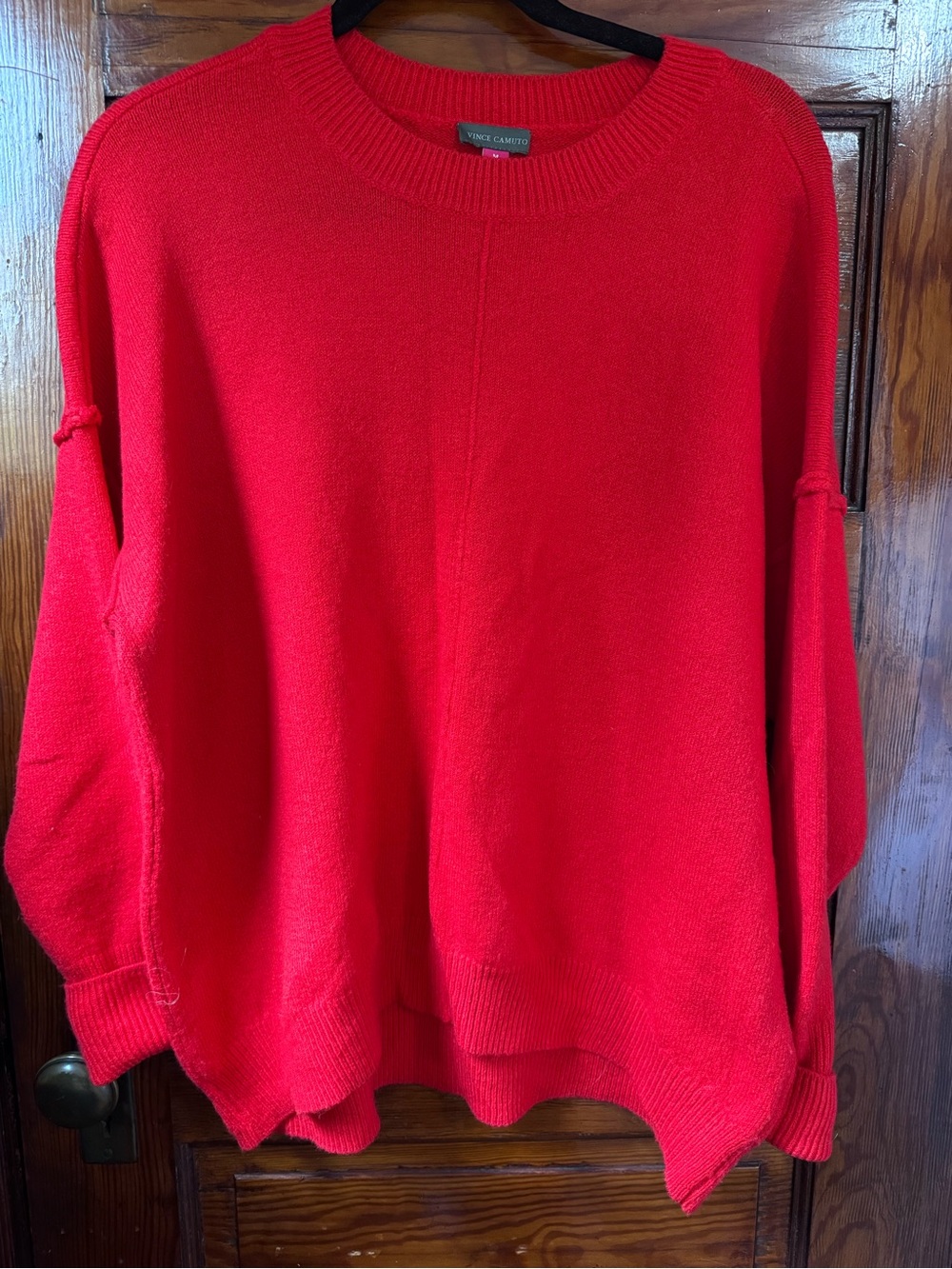 Vince Camuto Bright Red Crewneck Sweater Medium